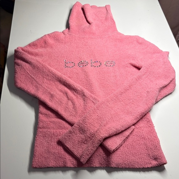 BEBE Y2K Velour Cozy Turtleneck Sweater - Picture 2 of 6